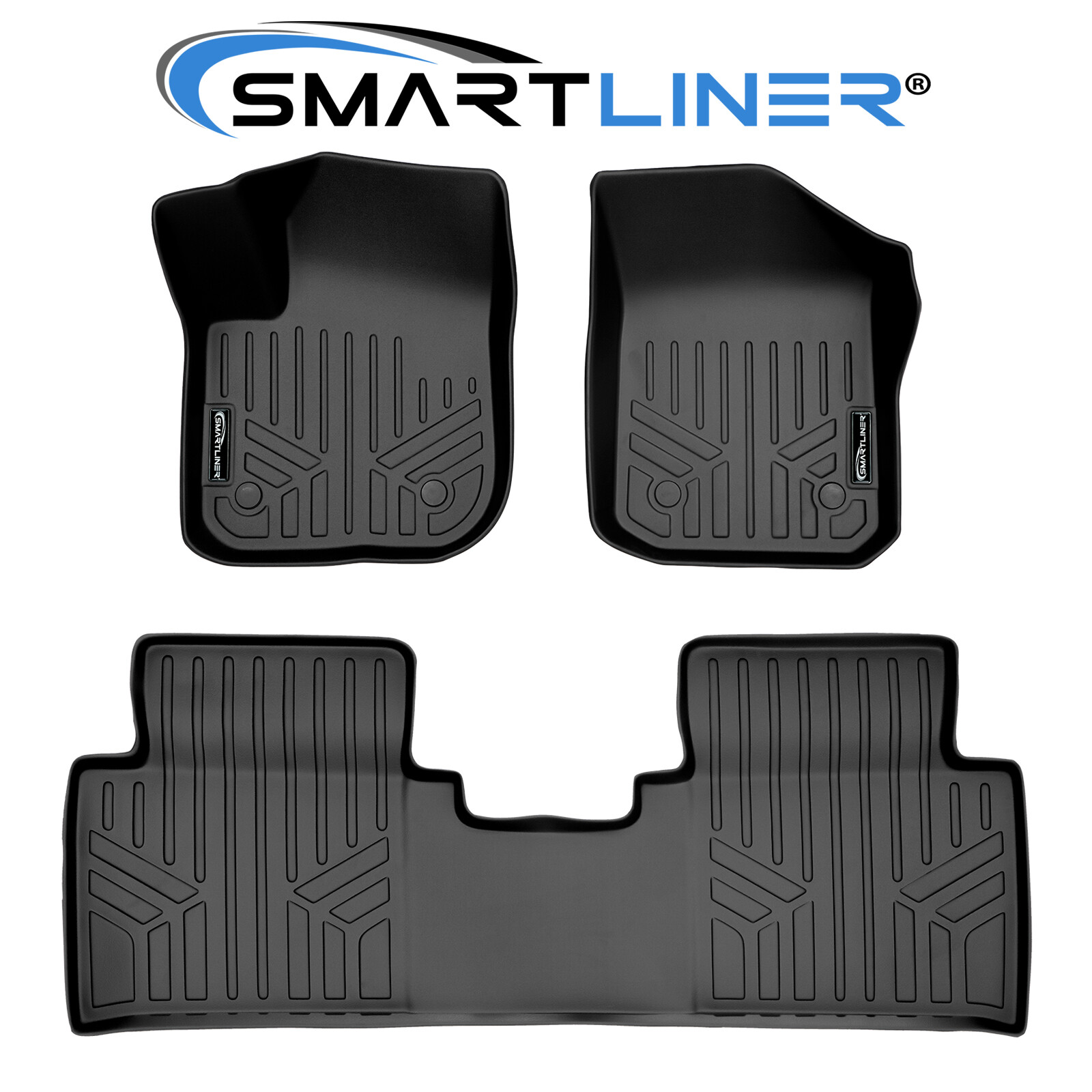 SMARTLINER Custom Fit Floor Mats 2 Row Liner Set OEM 2016-2020 Buick Envision