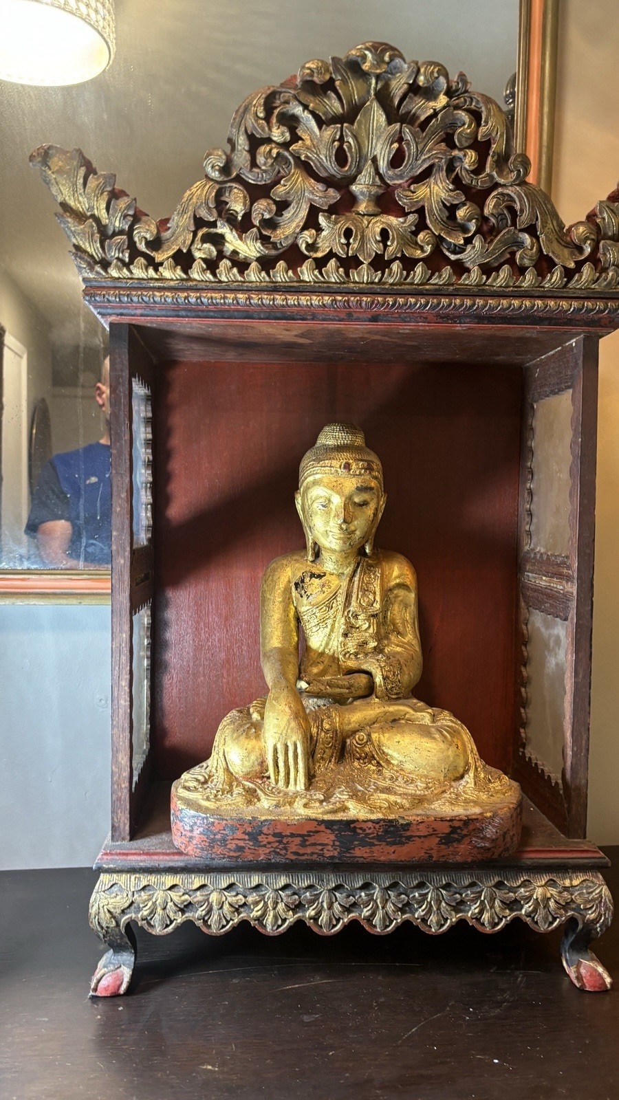 Very Fine Large Thai Buddha & Throne
