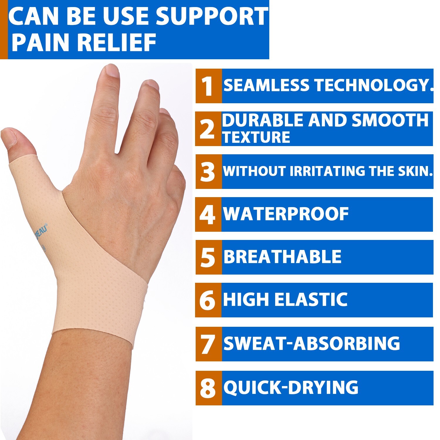 1Pair Thumb Brace Support Wrap Strap Wrist Glove Sleeve Joint Relief Arthritis M 1Pair Thumb Brace Support Wrap Strap Wrist Glove Sleeve Joint Relief Arthritis M
