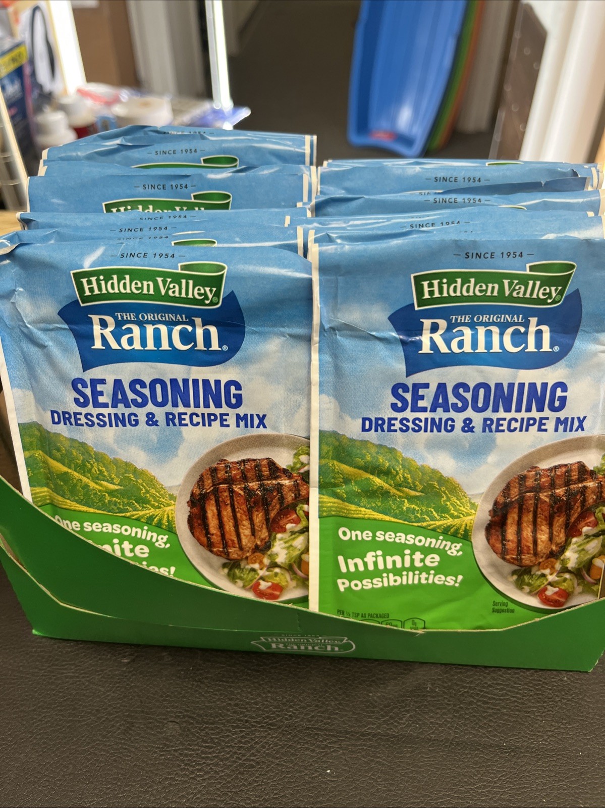 24 Pack Hidden Valley Ranch Seasoning Salad Dressing & Recipe 1.oz Exp:05/2027