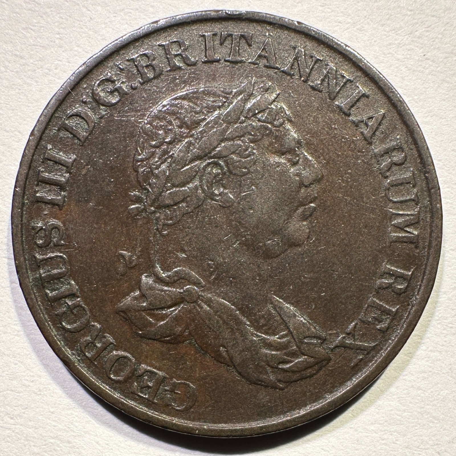 1815 British Ceylon Sri Lanka One Stiver George III High Grade Light Porosity 1815 British Ceylon Sri Lanka One Stiver George III High Grade Light Porosity