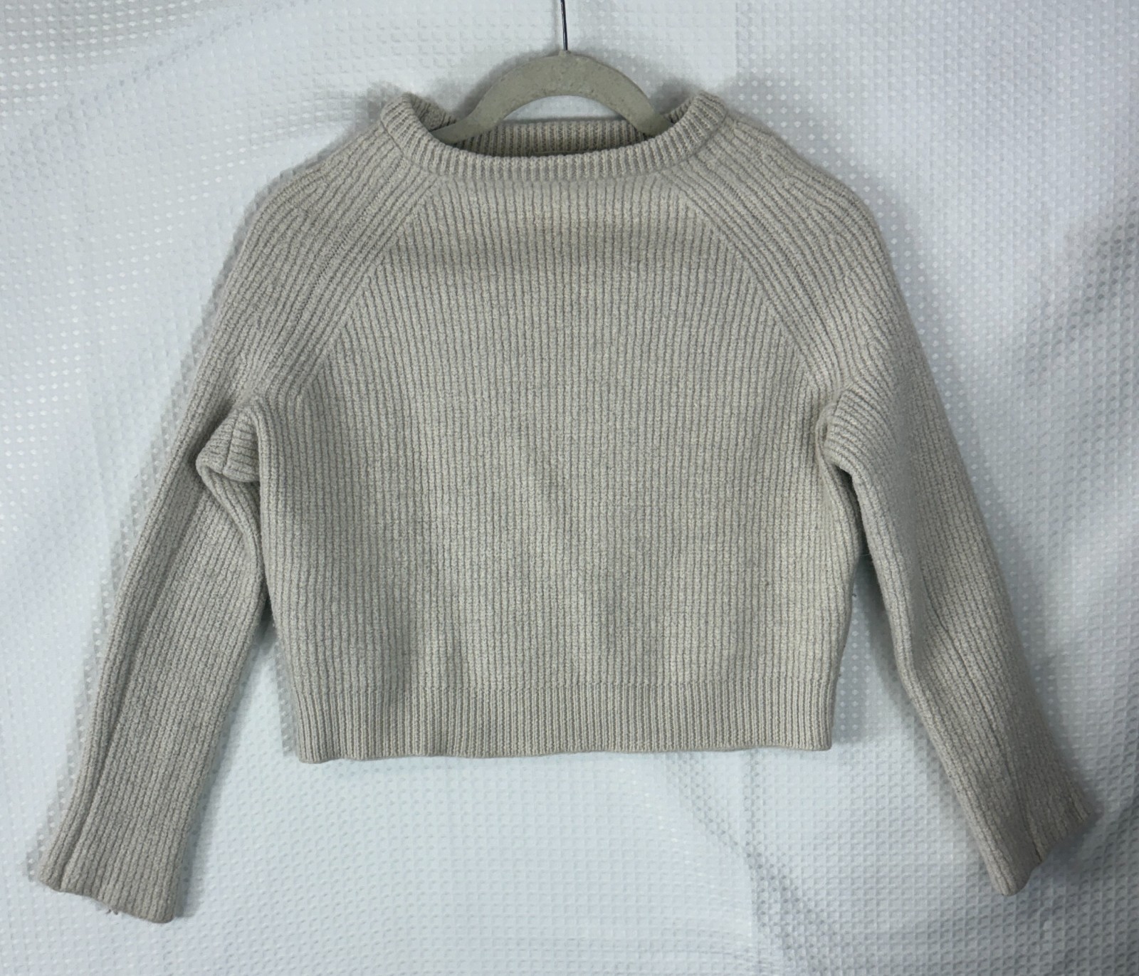 Ichi Antiques 100% Wool Sweater Off White Size Small Shrunken Fit