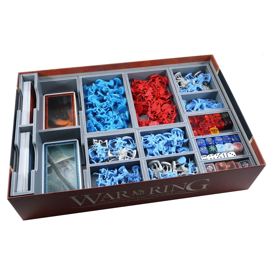 Board Games Box Insert: War Of The Rings 2nd Ed Board And Card Games