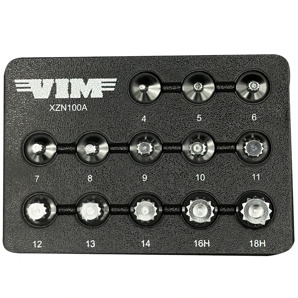 VIM XZN100A 13pc S2 Triple Square Stubby Bit Driver Socket Set 3/8in Drive VIM XZN100A 13pc S2 Triple Square Stubby Bit Driver Socket Set 3/8in Drive