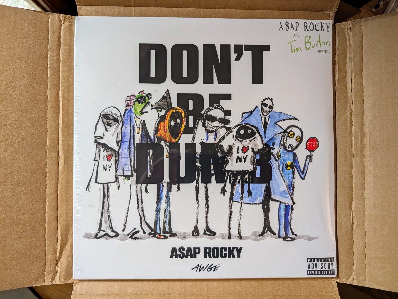 (SIGNED/SEALED) A$AP ROCKY DONT BE DUMB GROUP SIGNED 2 DISC VINYL LP