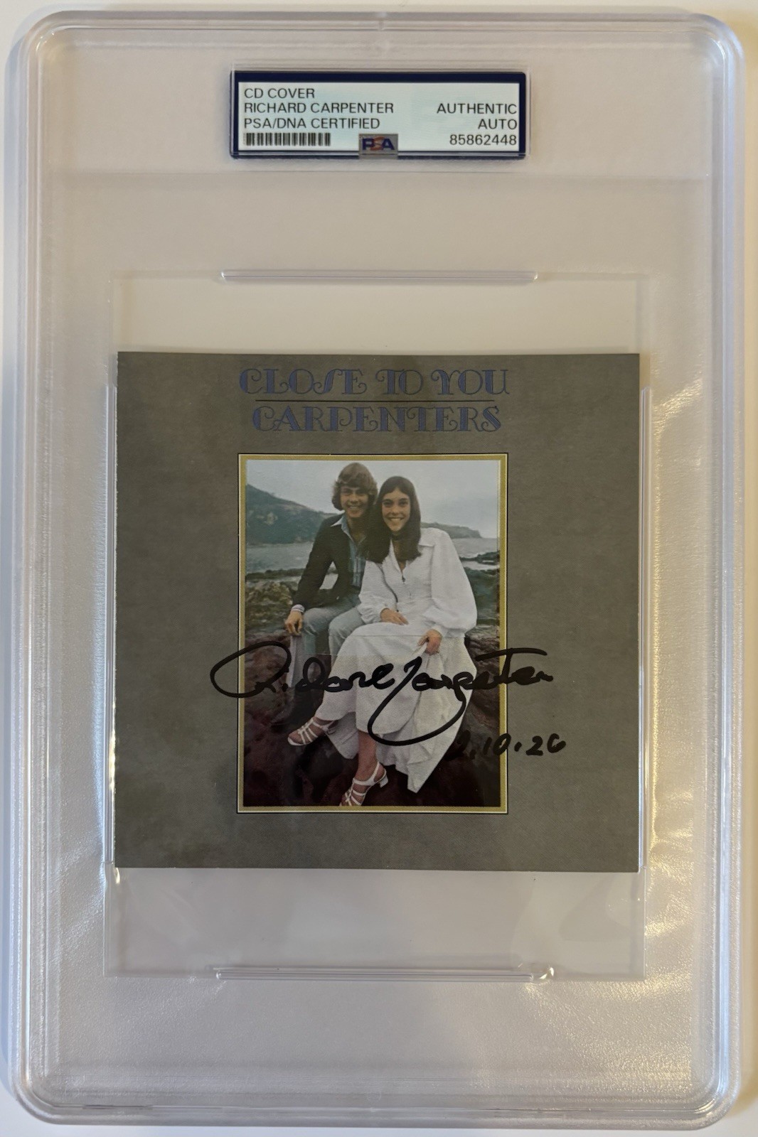 Richard Carpenter Signed The Carpenters Close To You CD Booklet Auto PSA ENCAP Richard Carpenter Signed The Carpenters Close To You CD Booklet Auto PSA ENCAP