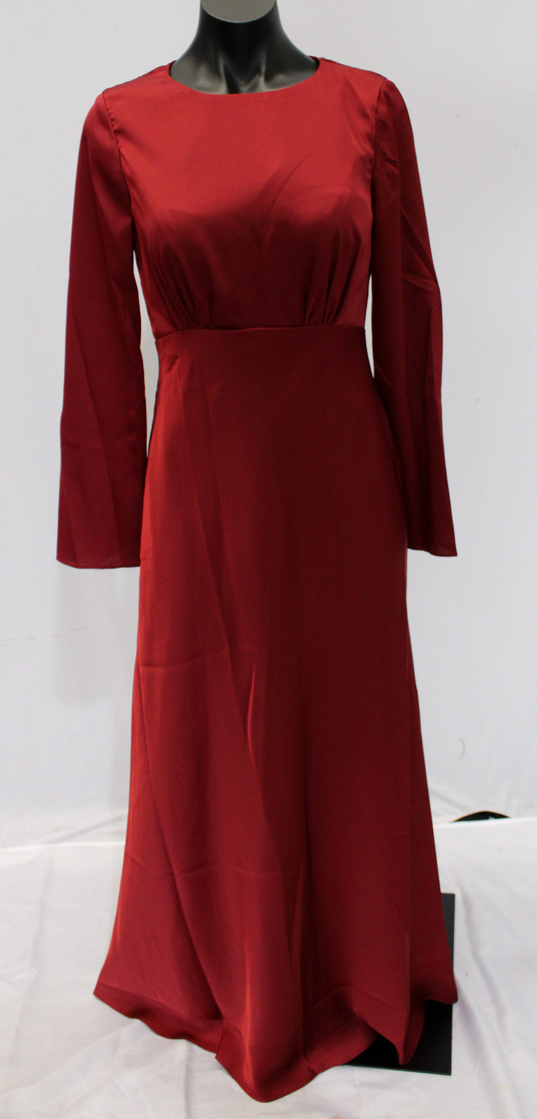 AW Bridal Women\'s Ginevra Satin Charmeuse Bridesmaid Dress CD4 Deep Claret US:6 AW Bridal Women\'s Ginevra Satin Charmeuse Bridesmaid Dress CD4 Deep Claret US:6
