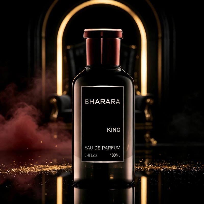 Bharara King For Men Eau de Parfum spray, 3.4 Fl Oz / 100 ML. Bharara King For Men Eau de Parfum spray, 3.4 Fl Oz / 100 ML.