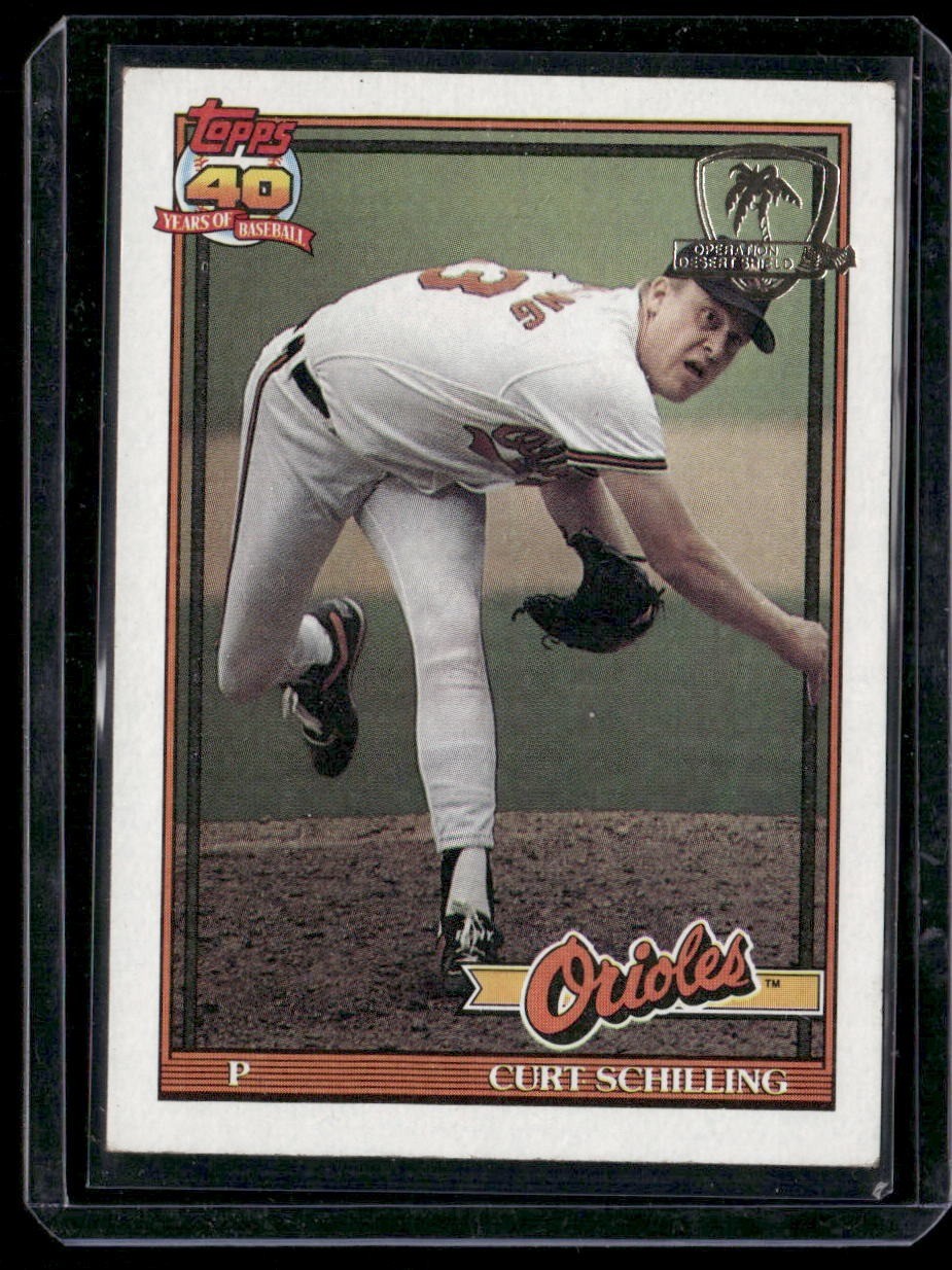1991 Topps #569 Curt Schilling Desert Shield