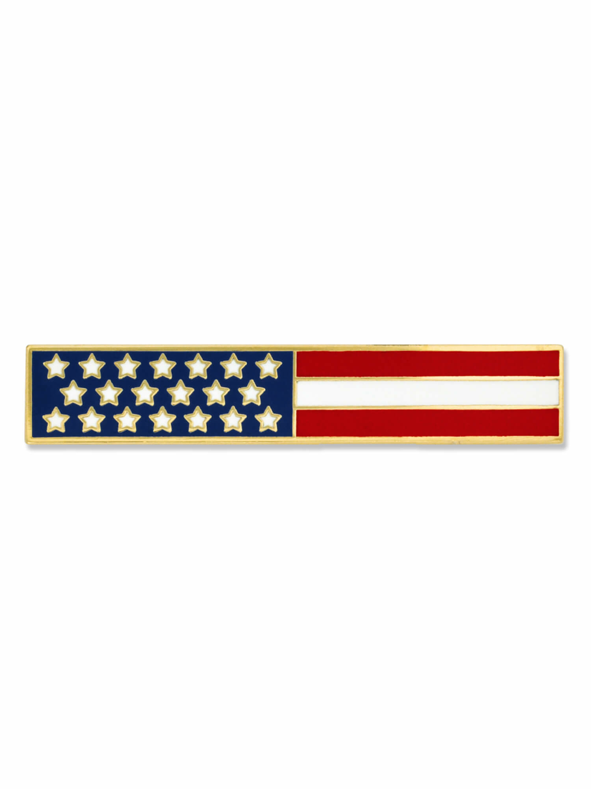 PinMart\'s American Flag USA Citation Bar Police Officer Firefighter Lapel Pin