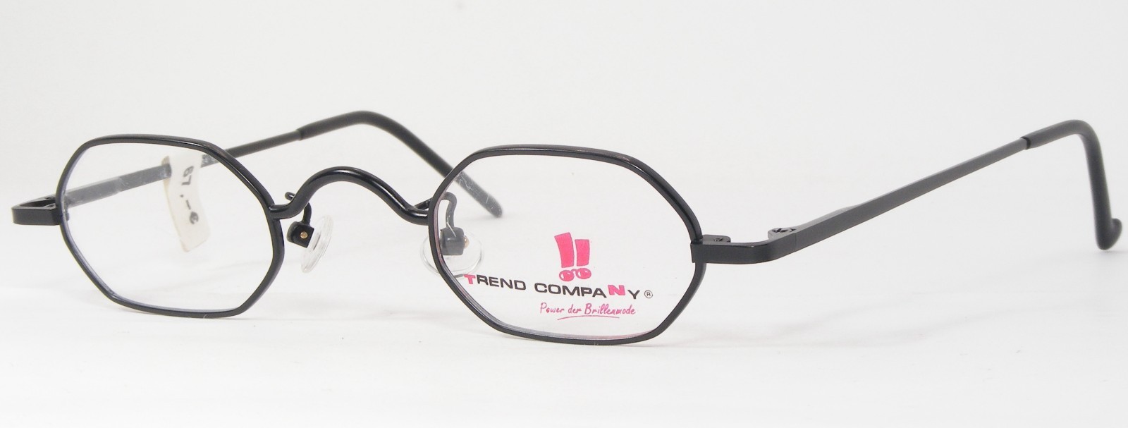 Vintage TREND COMPANY TC 1791 2 Black UNIQUE RARE EYEGLASSES FRAME 38-24-138mm