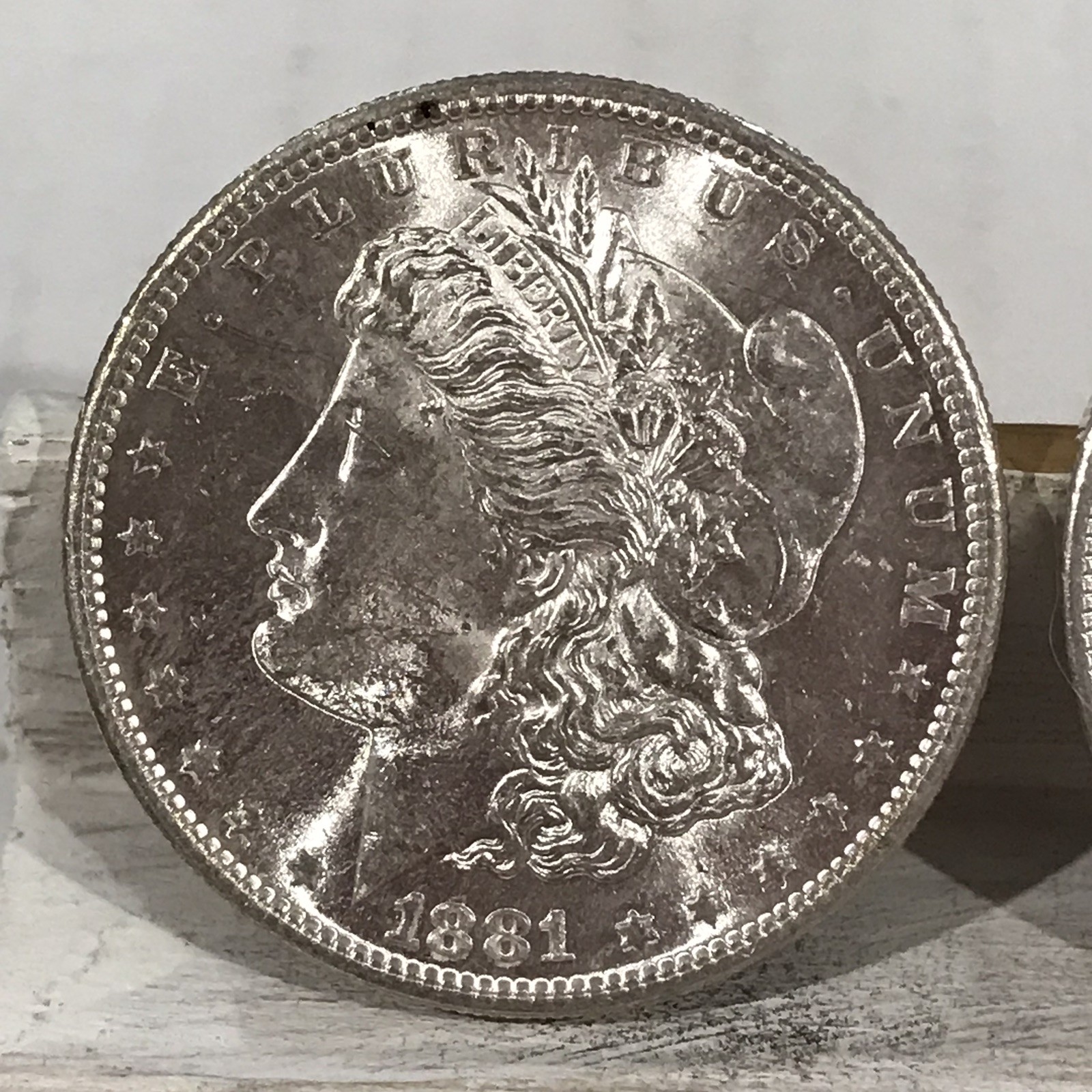 1881 S Early Date BU Morgan Silver Dollar Great Looking Coin  T