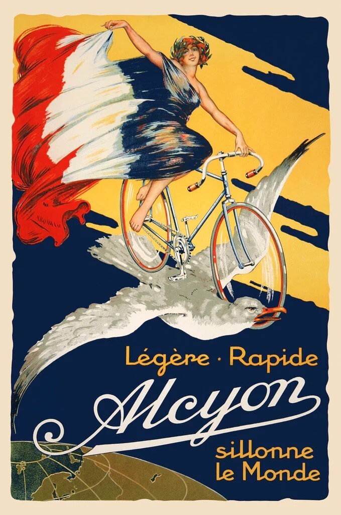 Alcyon Cycles, Vintage Advertising, Wall Art Print Poster 14\
