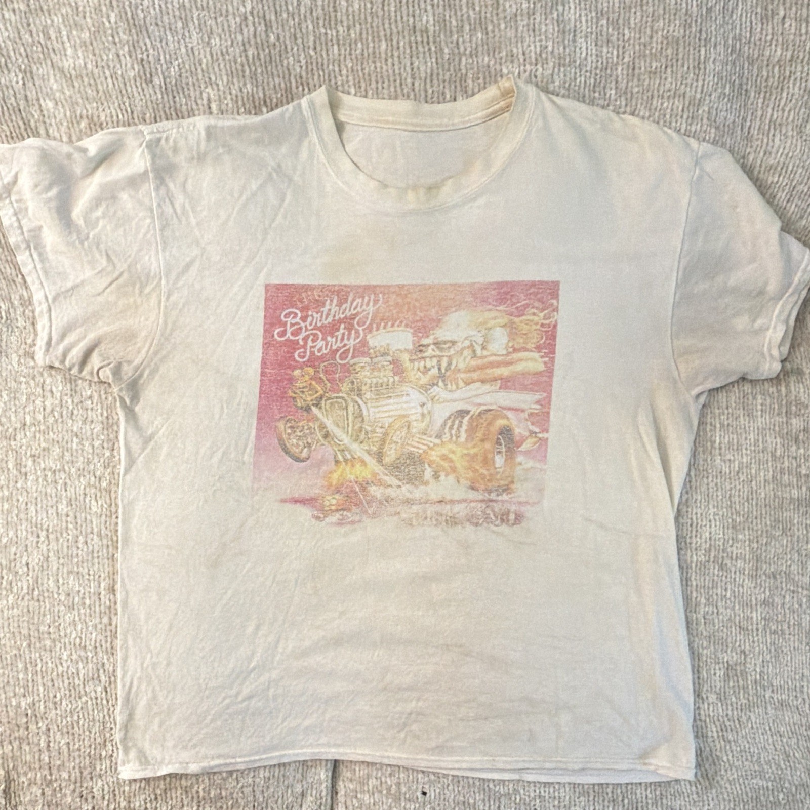 Vintage The Birthday Party Junkyard Punk Band Tee Australia Nick Cave Vintage The Birthday Party Junkyard Punk Band Tee Australia Nick Cave