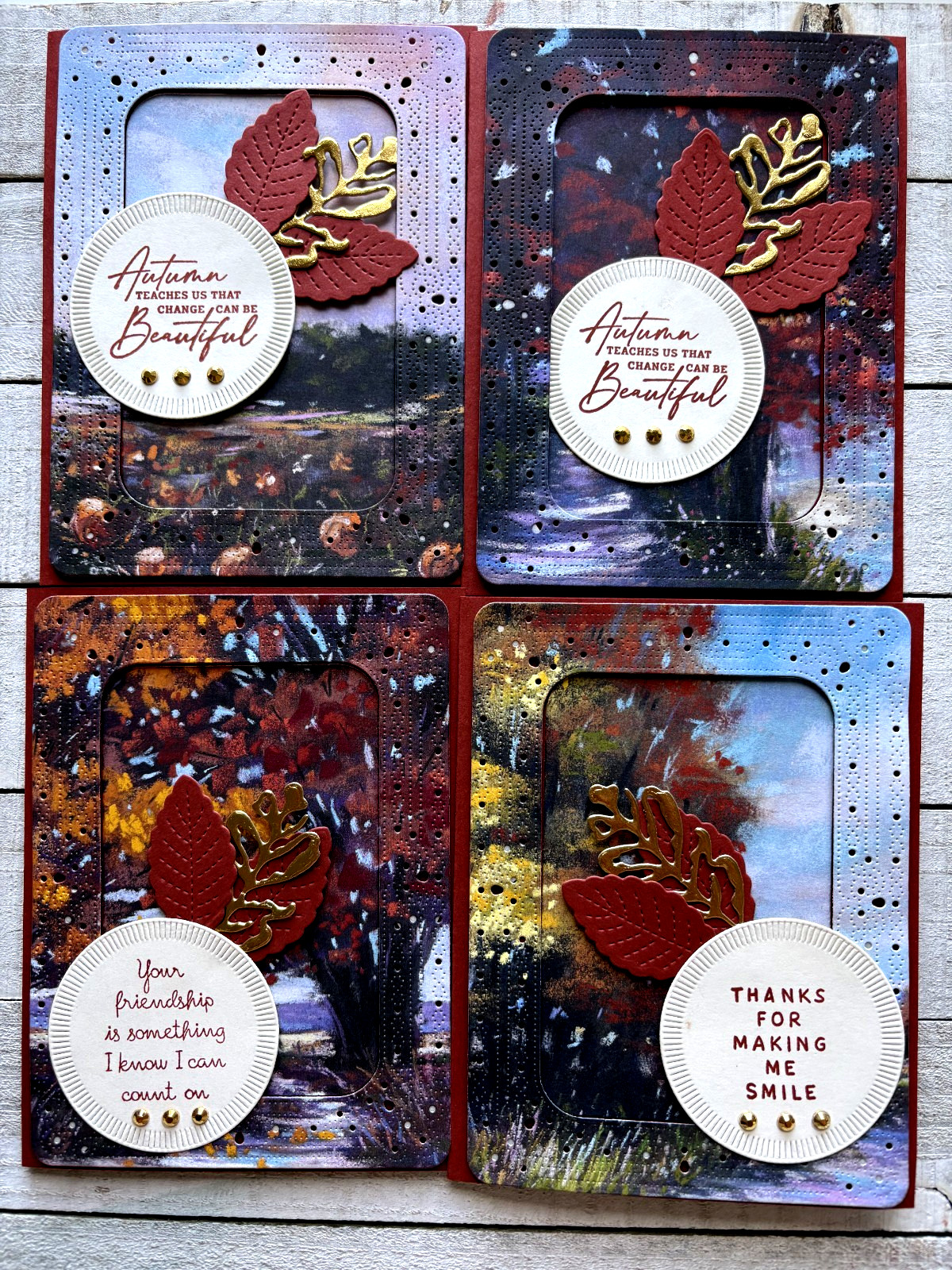 Stampin' Up Card Kit - SPLENDID AUTUMN - All Inclusive Set of 6 Cards
