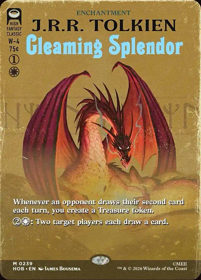 Gleaming Splendor - MTG The Hobbit 239 - NM Pack Fresh Gleaming Splendor - MTG The Hobbit 239 - NM Pack Fresh