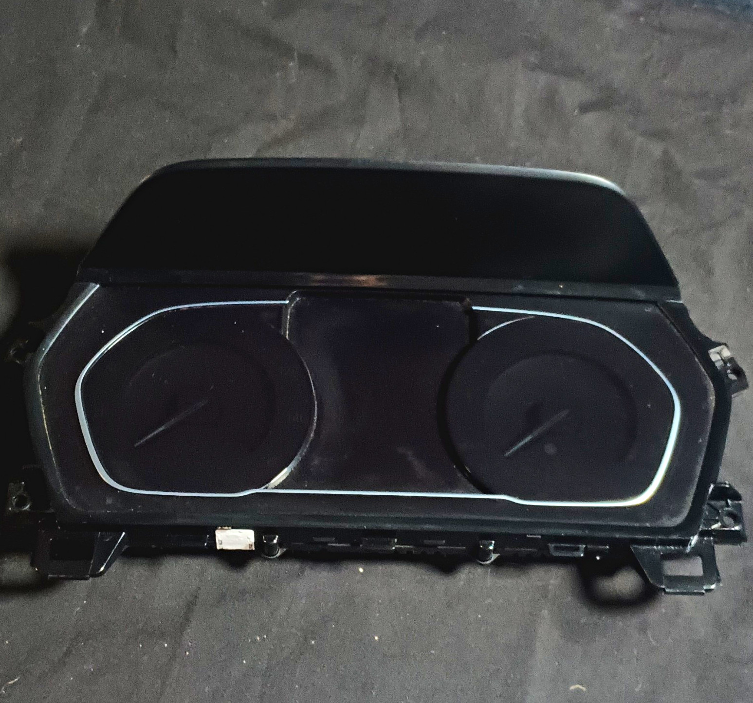 OEM BMW instrument cluster part label featuring part number 8709764 2019-24