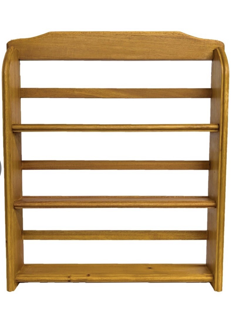 McCormick NEW IN BOX 3 Tier Wooden Wall Spice Rack Knick Knack Shelf - Rustic McCormick NEW IN BOX 3 Tier Wooden Wall Spice Rack Knick Knack Shelf - Rustic