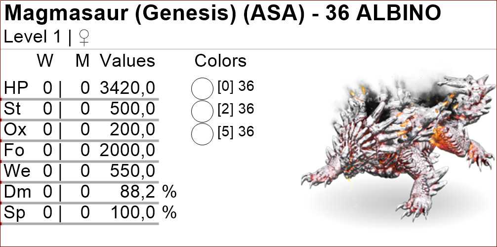 Magmasaur Clone Ark Survival Ascended Official PVE