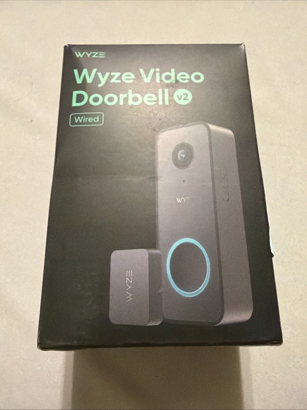 Wyze Video Doorbell v2 Wired 2K HD Color Night Vision Head-to-Toe View WVDWDV2