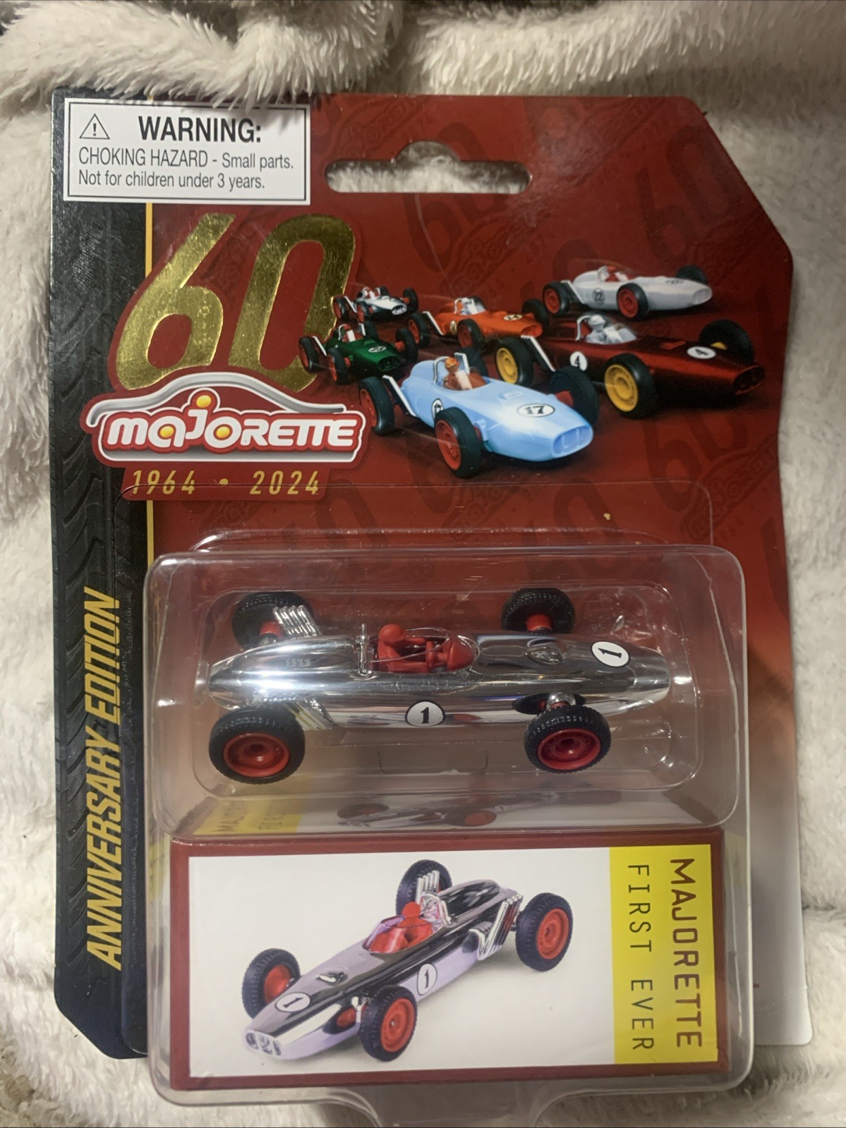 Majorette F1 Race Car #1 2024 First Ever 60th Anniversary Chrome 🔥St Majorette F1 Race Car #1 2024 First Ever 60th Anniversary Chrome 🔥St