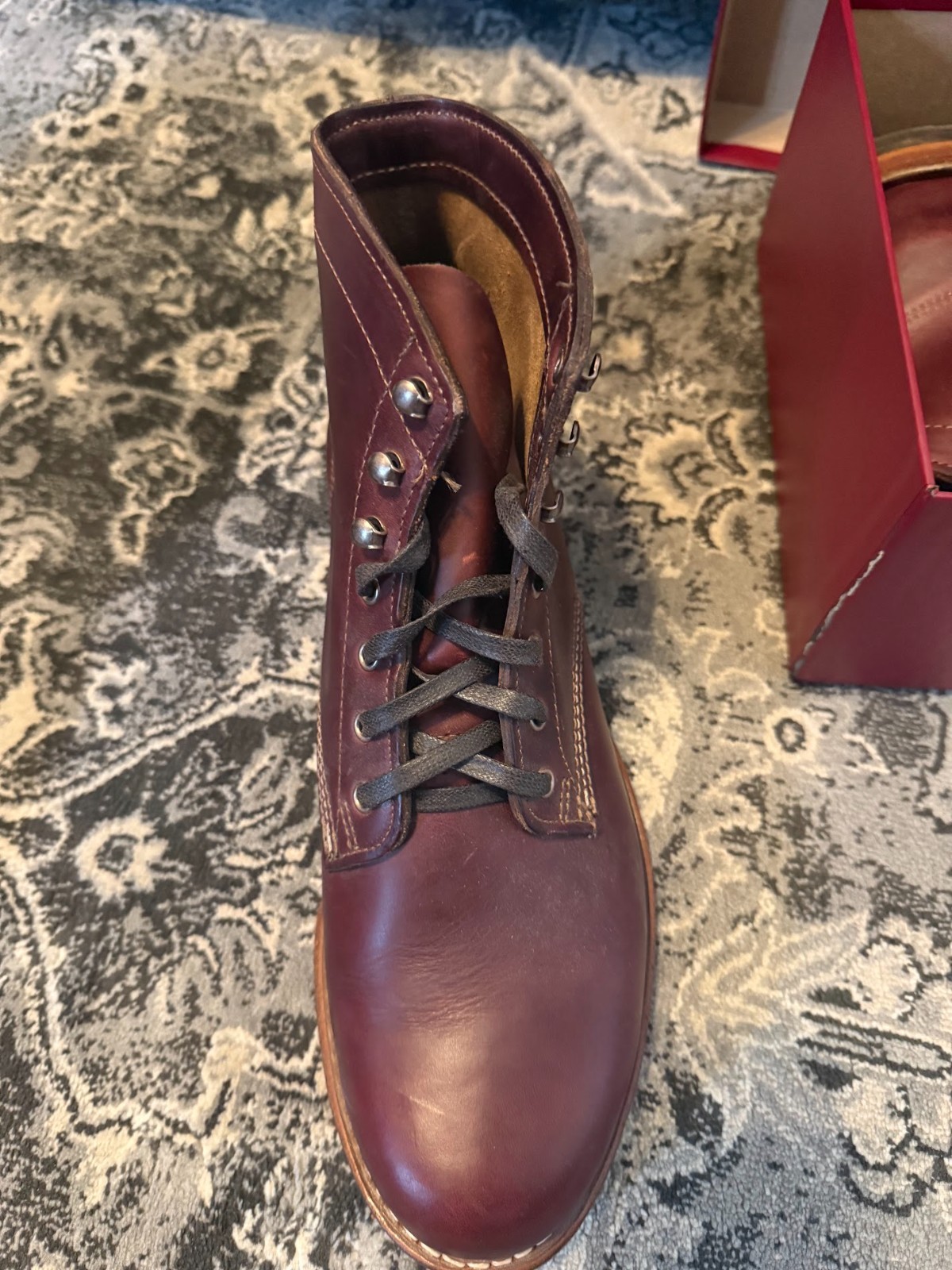 Wolverine 1000 Mile W00137 Cordovan Leather Boots Men\'s 10.5 D Made USA
