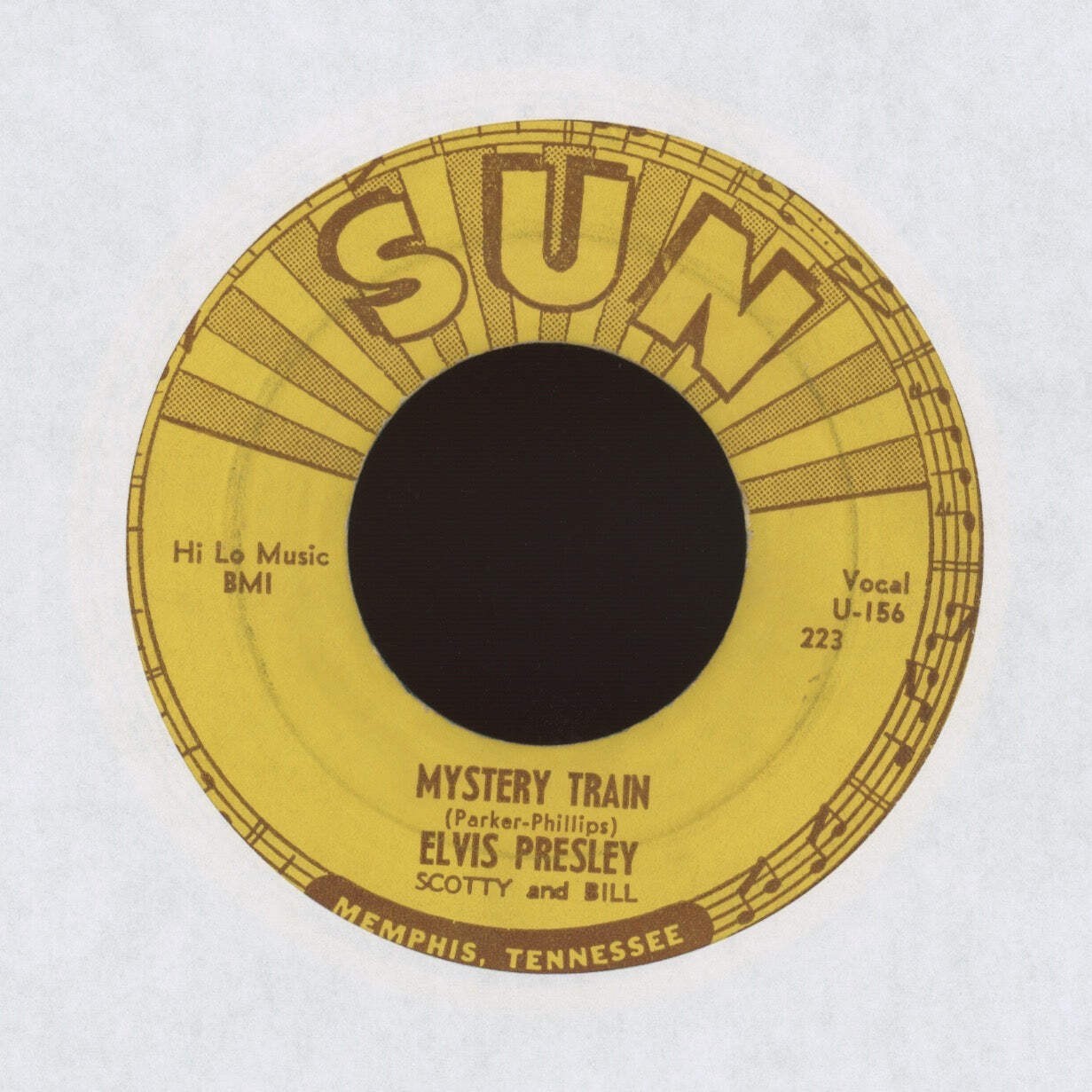 Elvis Presley - Mystery Train on Sun Rockabilly 45