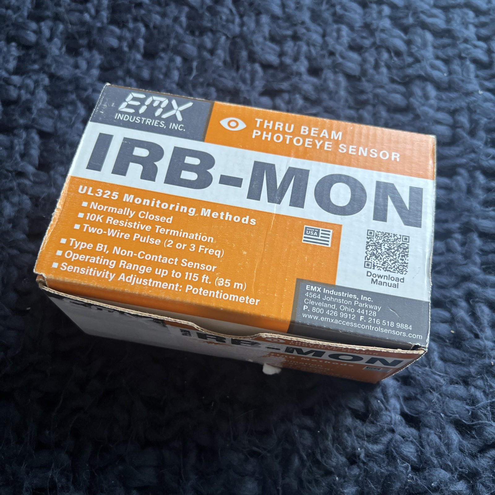 EMX, IRB-MON KIT - Universal Safety Photo Beam NEW IN BOX QTY 1 EMX, IRB-MON KIT - Universal Safety Photo Beam NEW IN BOX QTY 1
