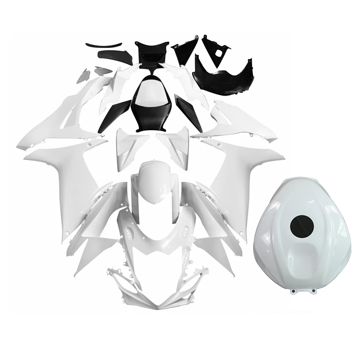 Unpainted Fairings with Tank Cover For Suzuki GSXR600 GSXR750 2011-2023 Bodywork Unpainted Fairings with Tank Cover For Suzuki GSXR600 GSXR750 2011-2023 Bodywork
