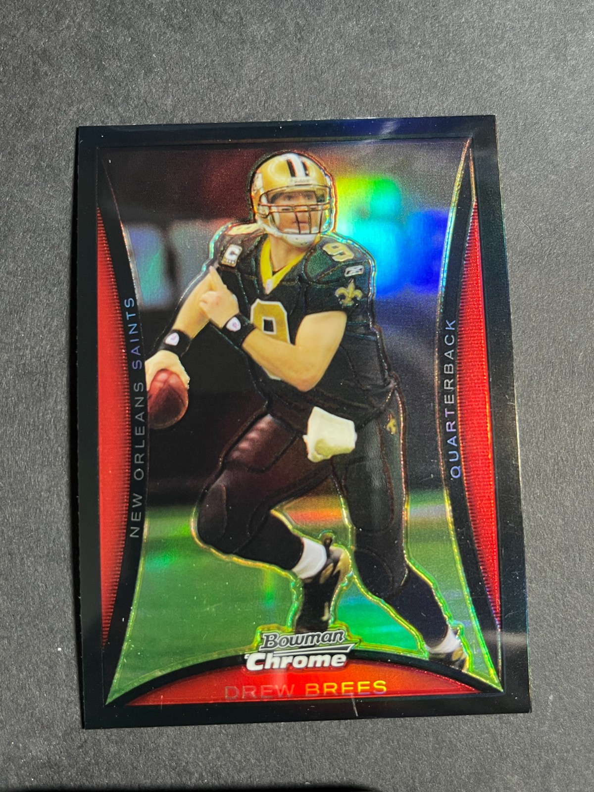 DREW BREES 2008 BOWMAN CHROME FOOTBALL REFRACTOR #BC111 NEW ORLEANS SAINTS DREW BREES 2008 BOWMAN CHROME FOOTBALL REFRACTOR #BC111 NEW ORLEANS SAINTS
