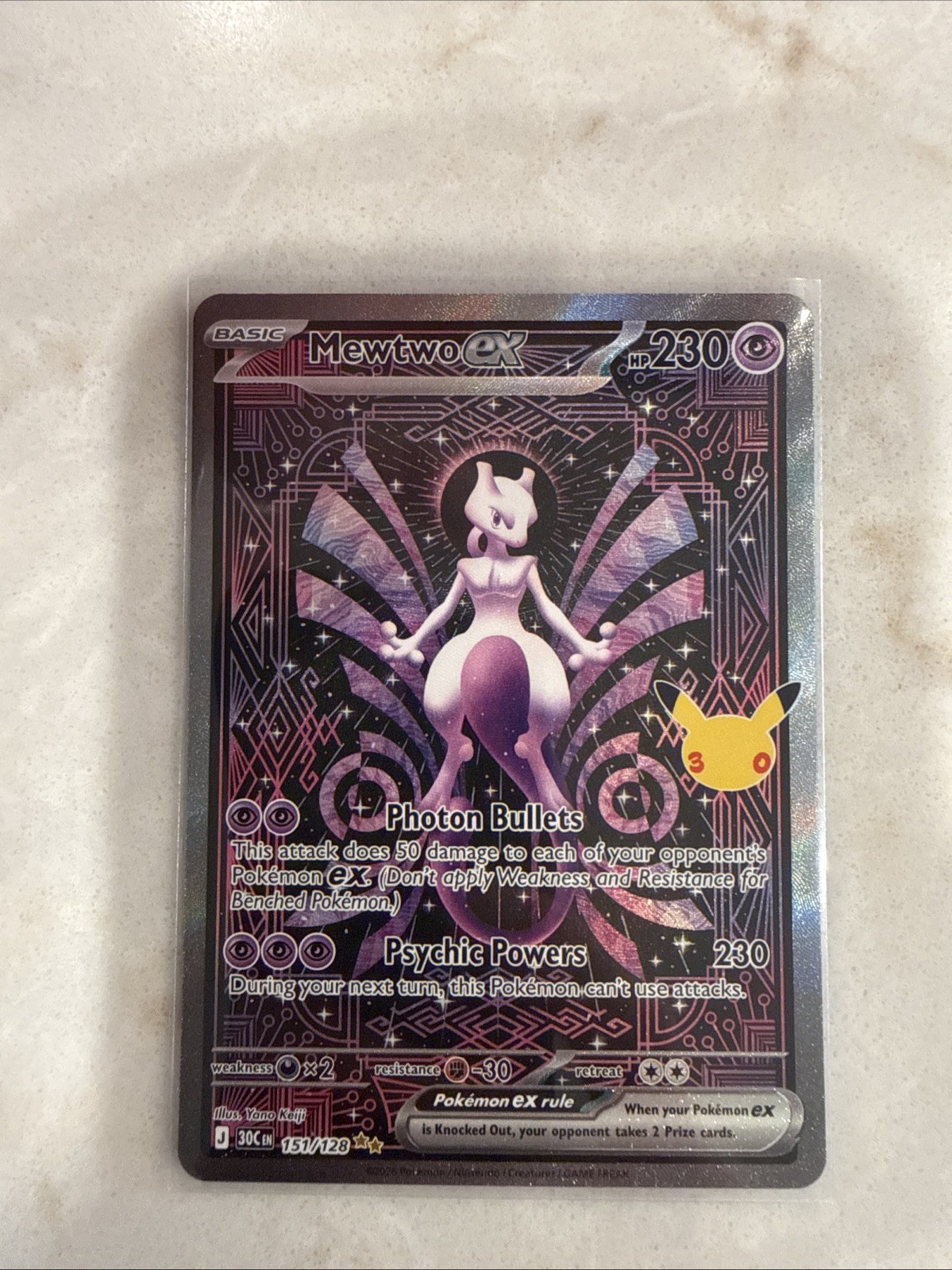 Mewtwo ex 151/128 Me: 30th Celebration Holo Mewtwo ex 151/128 Me: 30th Celebration Holo