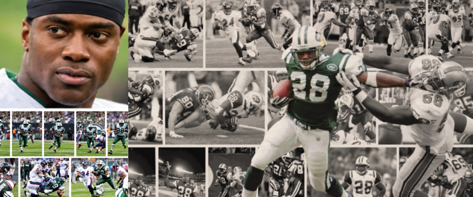 Curtis Martin New York Jets Archival Giclee Fine Art Print 11x17 Wall Decor