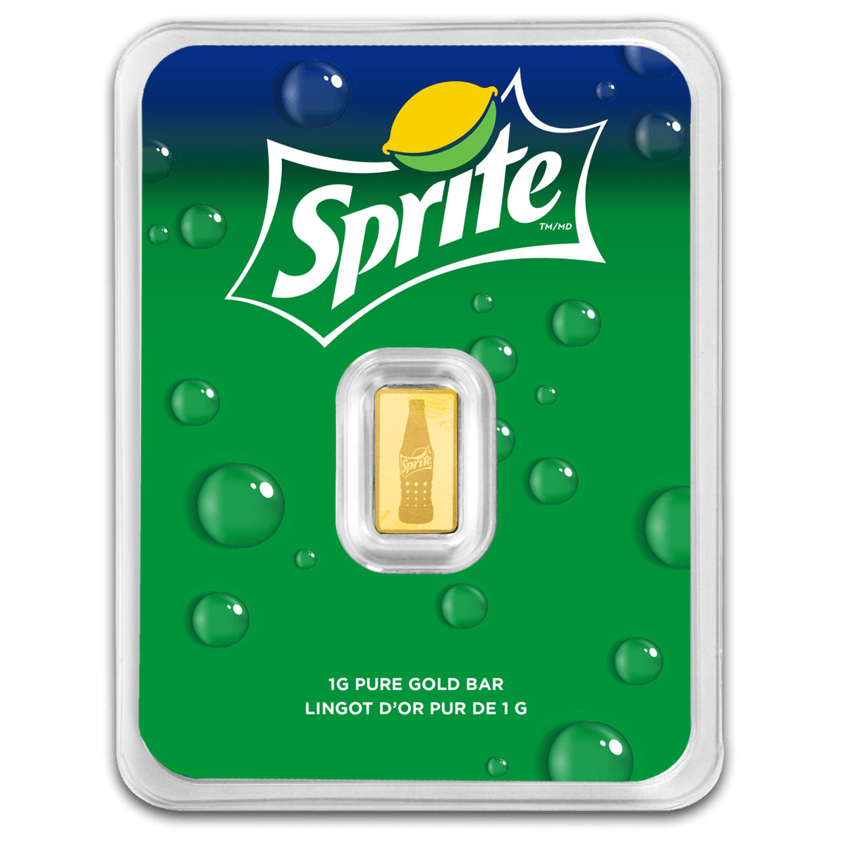 2026 PAMP Sprite 1 Gram Gold Proof-Like Bar in TEP