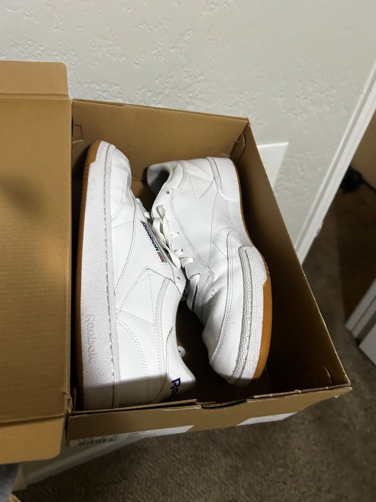 reebok club c 85 men 11.5 white gum reebok club c 85 men 11.5 white gum