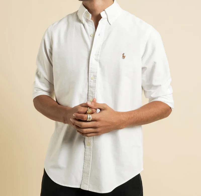 Polo Ralph Lauren Oxford Sport Shirt White Brand New Retail $125.00 Polo Ralph Lauren Oxford Sport Shirt White Brand New Retail $125.00