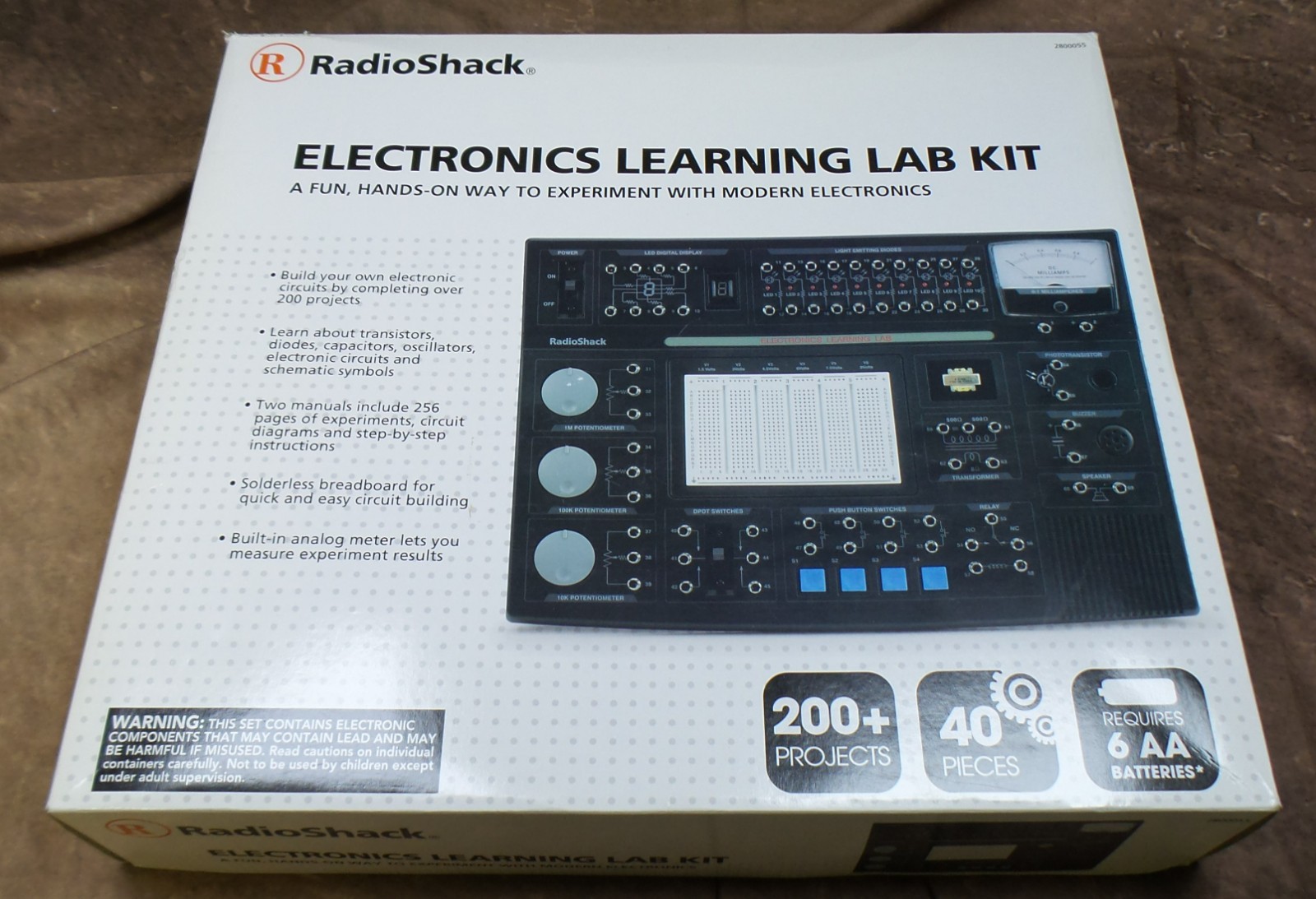 Radio Shack Electronics Learning Lab Kit Model #2800055. Brand New In Open Box