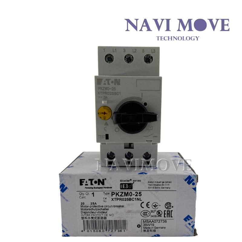 New Eaton Moeller PKZM0-25 Motor Protector Circuit Breaker XTPR025BC1NL USA