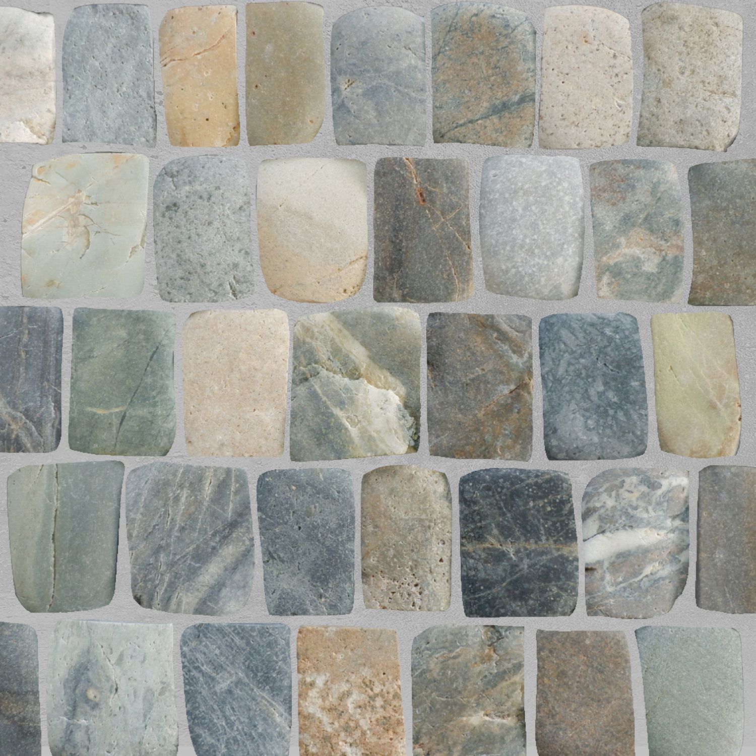 Canine Mix Natural Stone Mosaic Wall & Floor Tile ($17.01/SqFt)