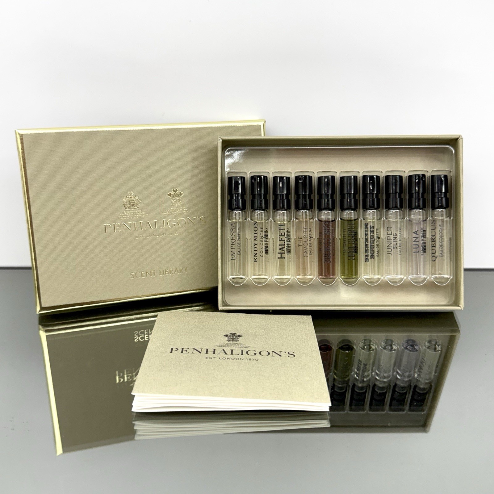 UNISEX* Penhaligon's SCENT LIBRARY 10pc MIX Set 2ml-0.07oz Spr SAMPLE VIALS (C94
