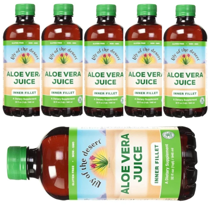Lily of the Desert Aloe Vera Juice – Inner Fillet 32 fl. oz Each (Pack of 6) Lily of the Desert Aloe Vera Juice – Inner Fillet 32 fl. oz Each (Pack of 6)
