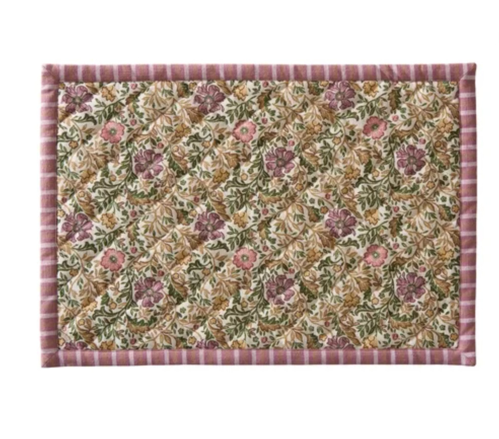 Better Homes & Gardens Edith Vine Floral Cotton Linen Reversible Table Place Mat