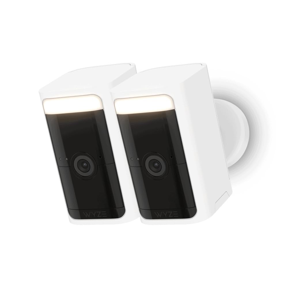 WYZE Battery Cam Pro - White, 2 Pack WYZE Battery Cam Pro - White, 2 Pack