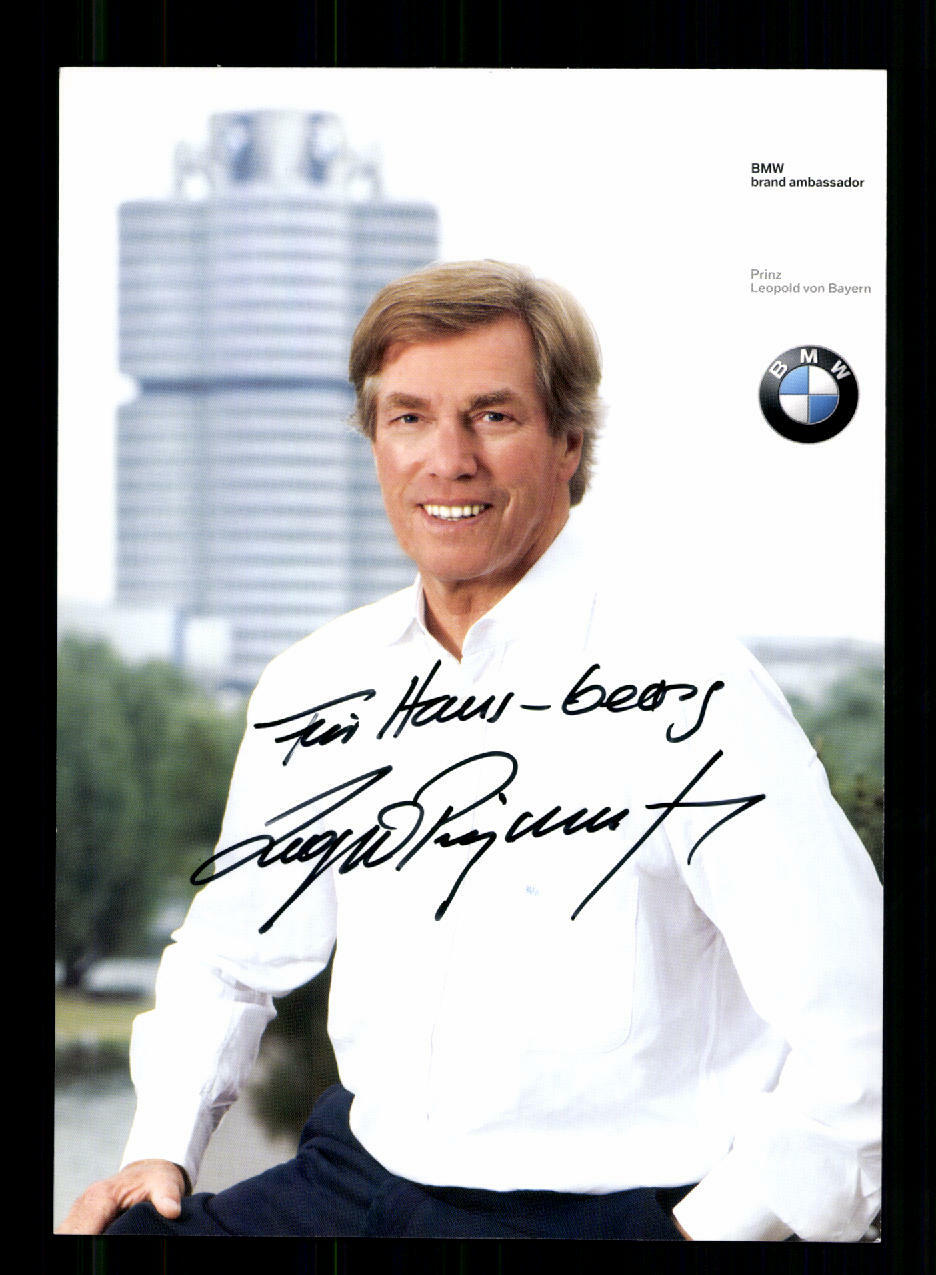 Lepold Prince of Bayern Motorsport Autograph Card Original Signed + A 217487 Lepold Prince of Bayern Motorsport Autograph Card Original Signed + A 217487