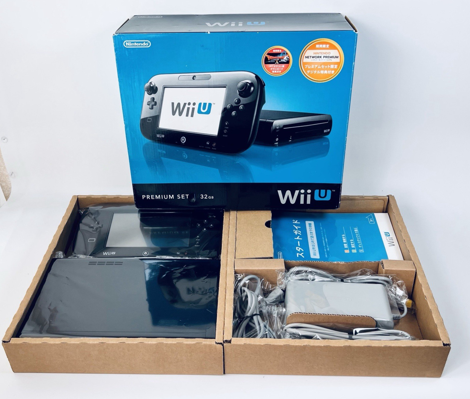 🎮✨ Nintendo Wii U Black 32GB Premium Set Boxed Console Tested Working Japan🎮✨