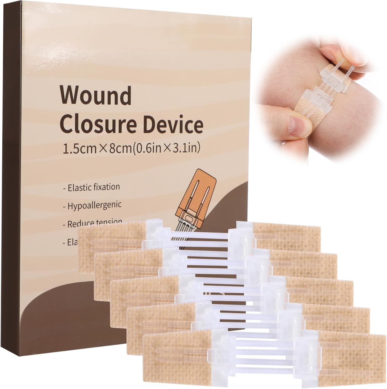 5 Pack Wound Closure Strips Butterfly Bandages Emergency First Aid