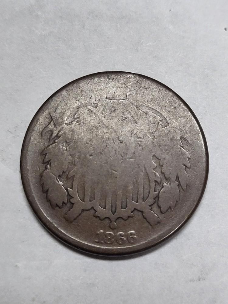 1866 Two Cent Piece CHEAP 