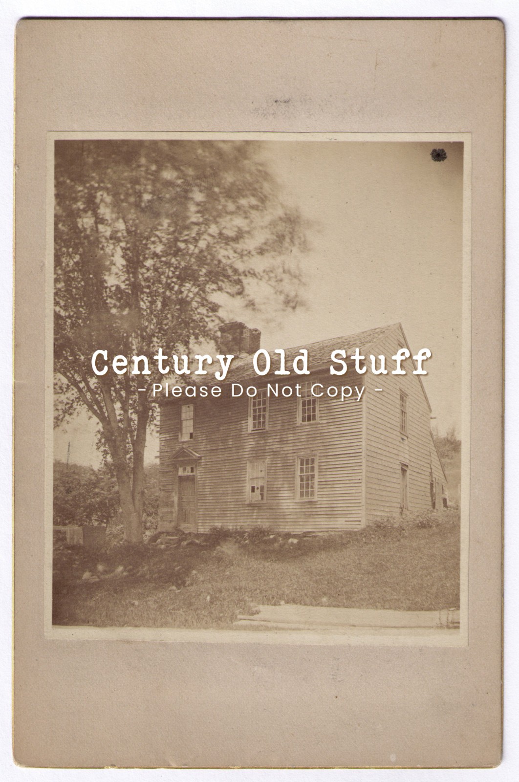 Ipswich, MA - Antique, 1882 Photo of the Jacob Perkins House in Ruins