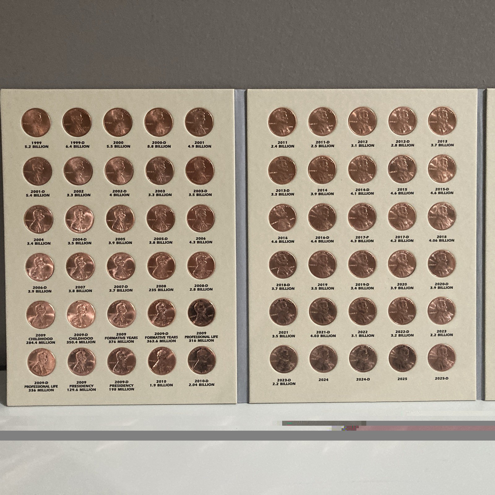 Lincoln Penny Set 1999-2025 P,D Collection 60 BU coins in keepsake Folder. Lincoln Penny Set 1999-2025 P,D Collection 60 BU coins in keepsake Folder.