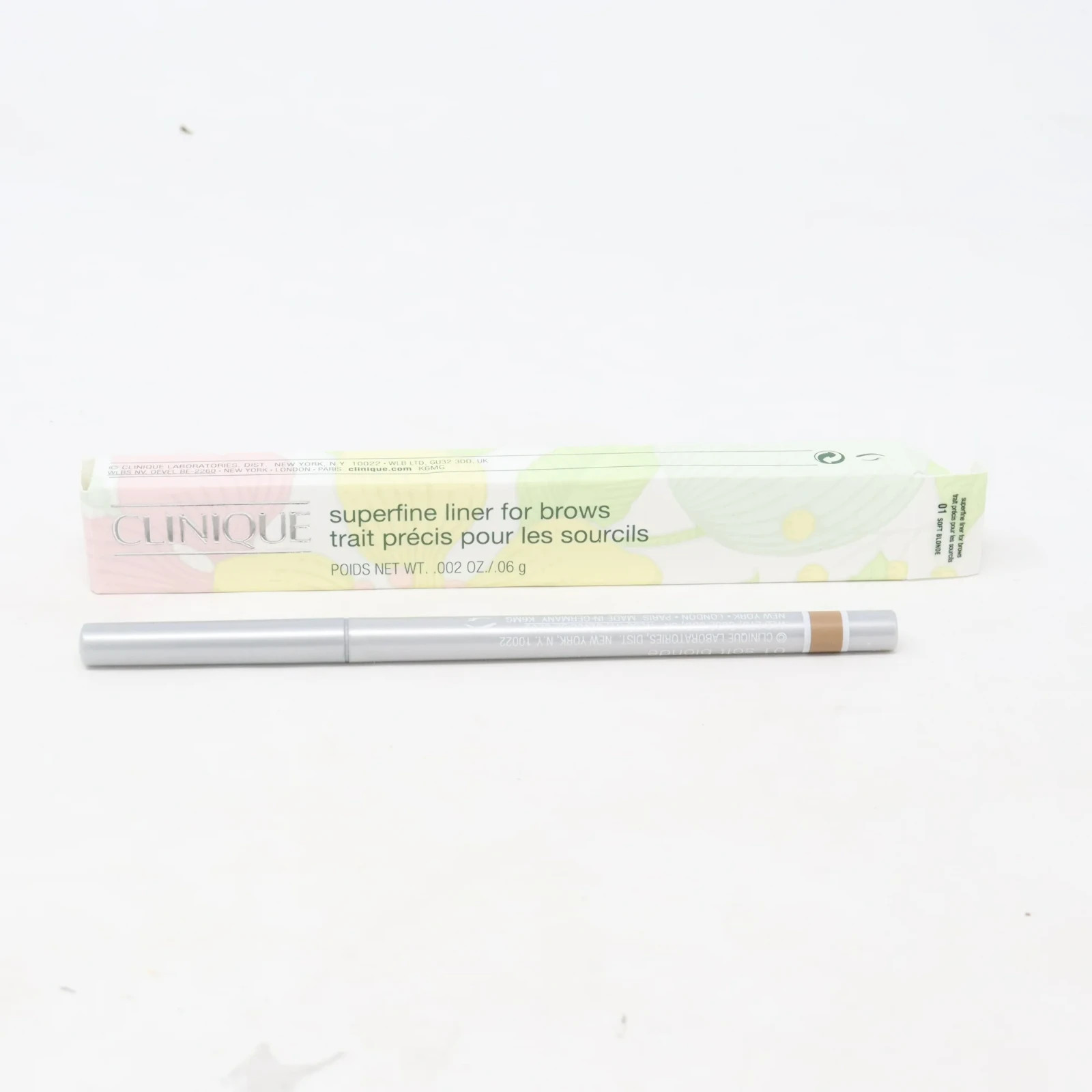 (3) THREE - Clinique Superfine Liner Pencil 01 Soft Blonde - 0.002 oz NEW IN BOX