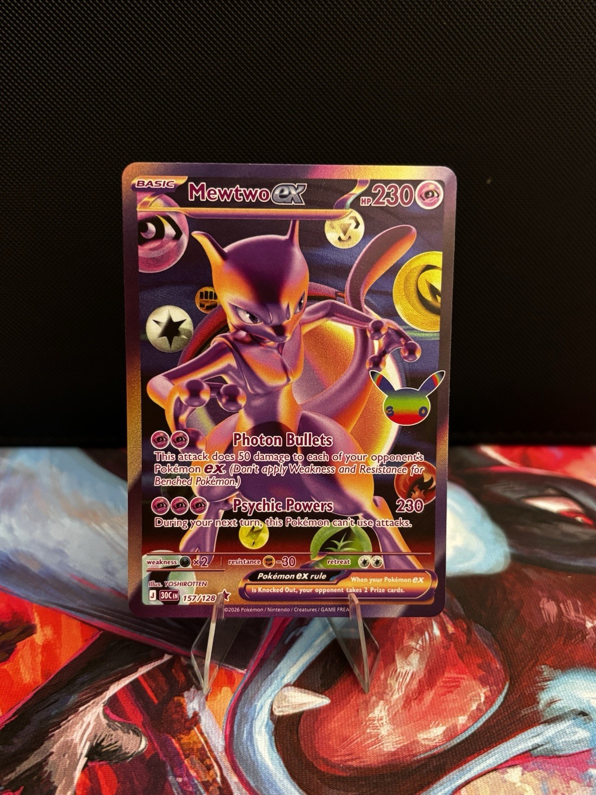Pokemon TCG Mewtwo ex 157/128 Me: 30th Celebration Holo Future Rare Nm Pokemon TCG Mewtwo ex 157/128 Me: 30th Celebration Holo Future Rare Nm
